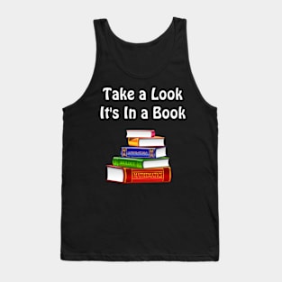 Take a Look, It's in a Book Tank Top